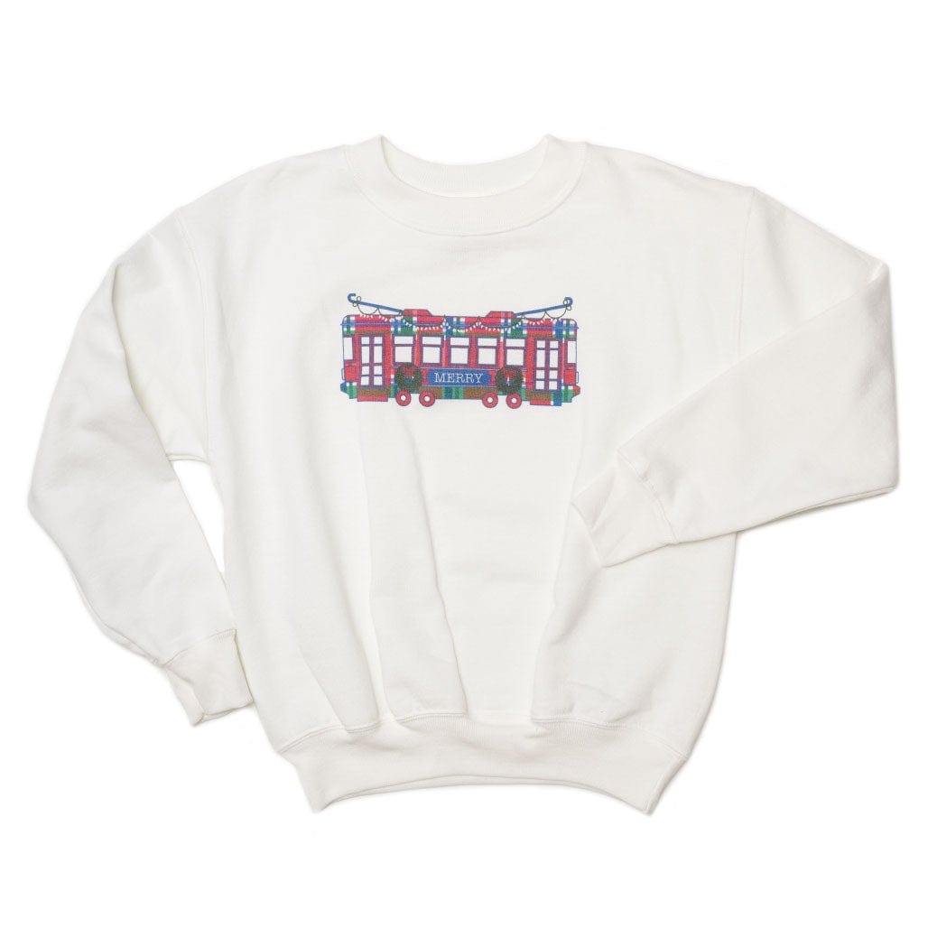 Bon Temps Boutique Bon Temps Boutique Merry Streetcar Sweatshirt - Little Miss Muffin Children & Home