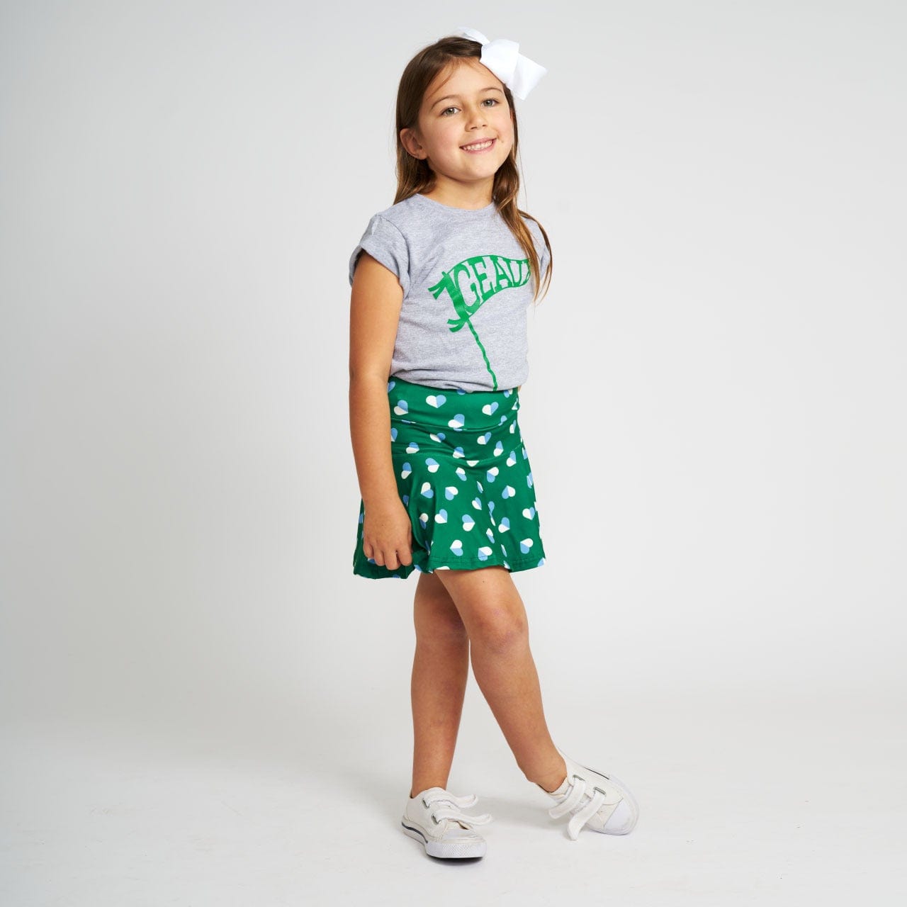 Bon Temps Boutique Bon Temps Boutique Tulane Geaux Pennant Kids Grey Tee - Little Miss Muffin Children & Home
