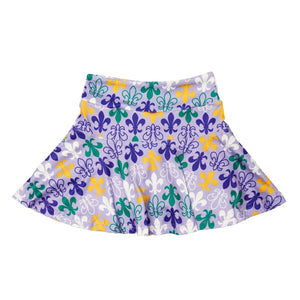 Bon Temps Boutique Bon Temps Boutique Mardi Gras Fancy d'lis Sophia Skort - Little Miss Muffin Children & Home