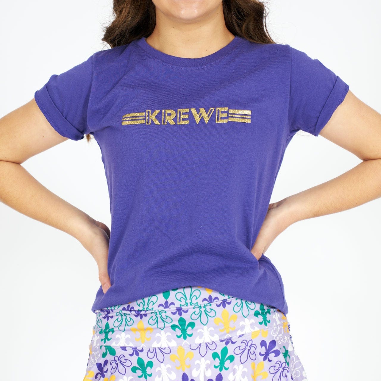Bon Temps Boutique Bon Temps Boutique Glitter Krewe Tee - Little Miss Muffin Children & Home
