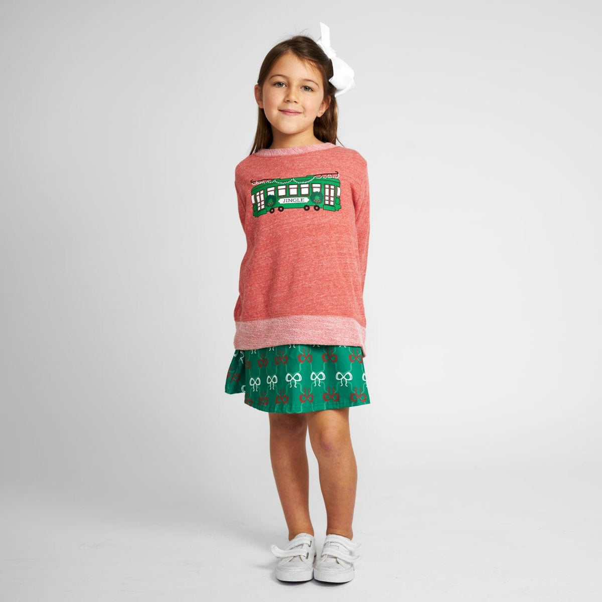 Bon Temps Boutique Bon Temps Boutique Jingle Streetcar Crew Sweatshirt - Little Miss Muffin Children & Home