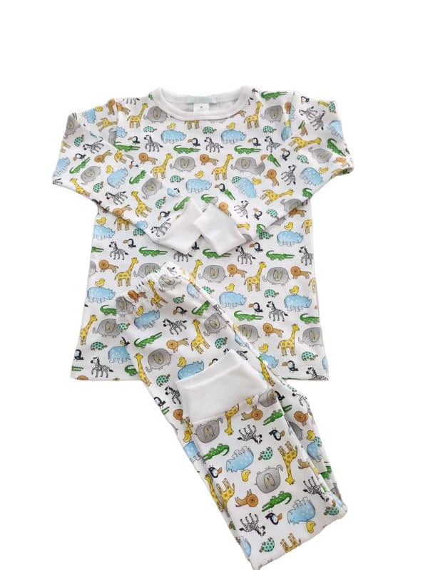 Lulu Bebe Lulu Bebe Safari 2-Piece Pajamas - Little Miss Muffin Children & Home