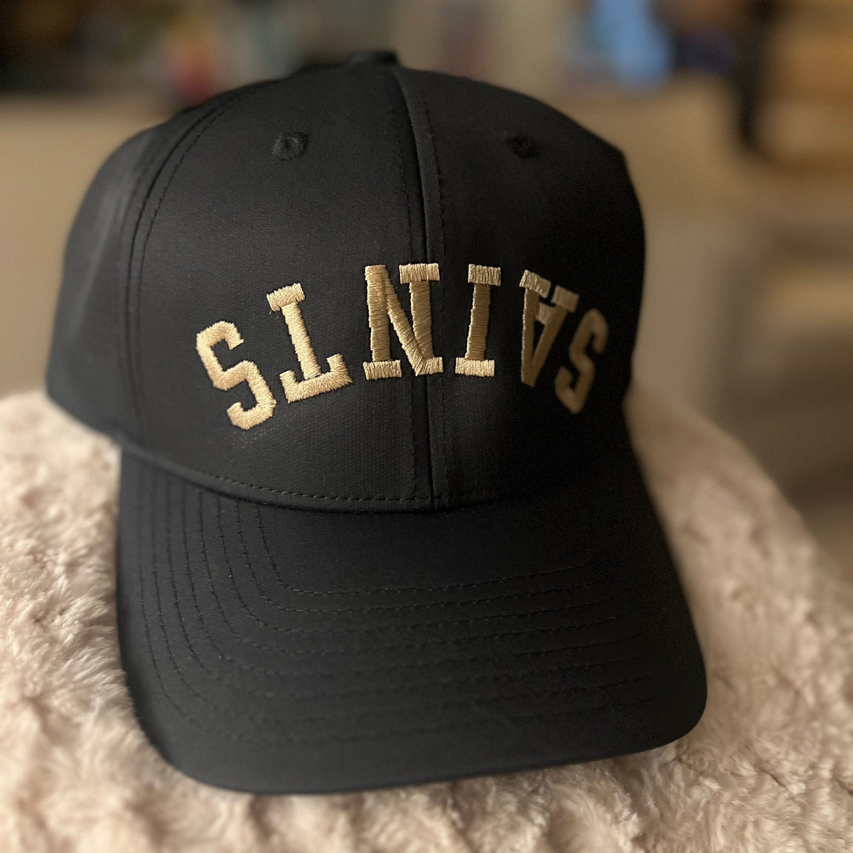 upside down saints hat