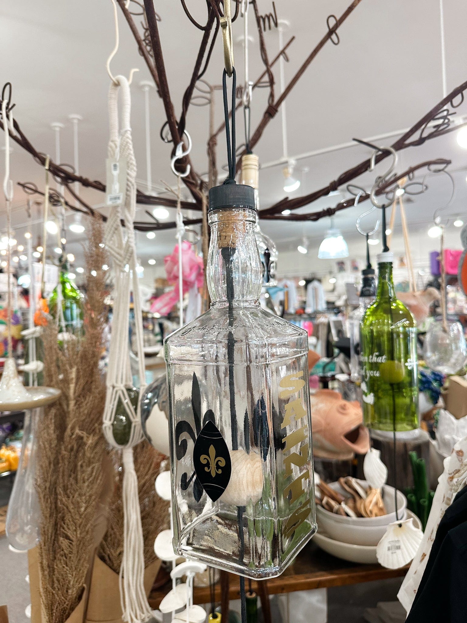 new orleans saints wind chime