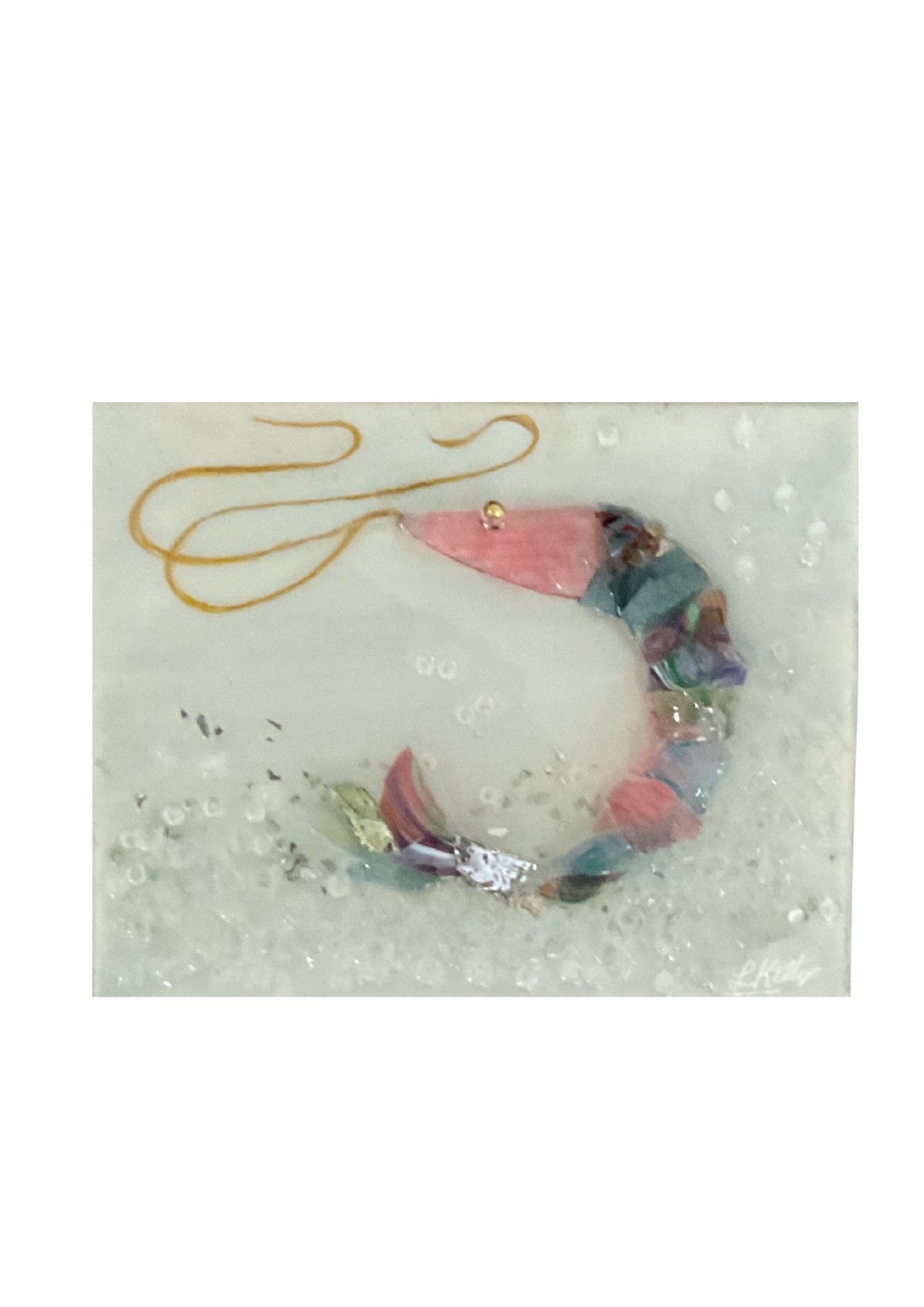 shrimp glass art
