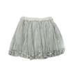 girls silver sequin tulle skirt