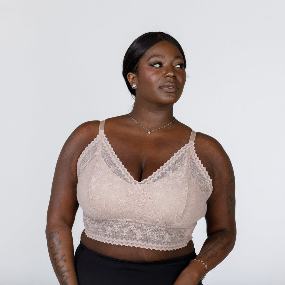 JadyK Jadyk Skye Lace Bralette in Mocha - Little Miss Muffin Children & Home