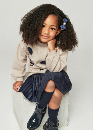 Mayoral Usa Inc Mayoral Sleeveless Dress with Sweatshirt Details in Navy for Girls - Little Miss Muffin Children & Home