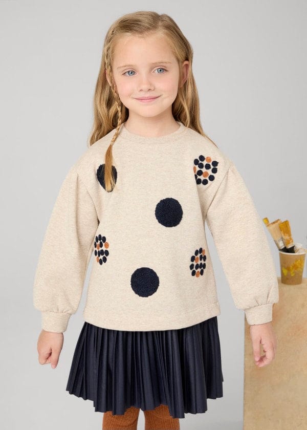 Mayoral Usa Inc Mayoral Sleeveless Dress with Sweatshirt Details in Navy for Girls - Little Miss Muffin Children & Home