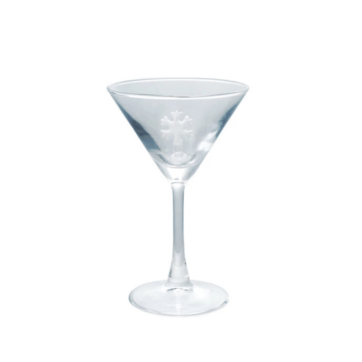 snowflke martini glass