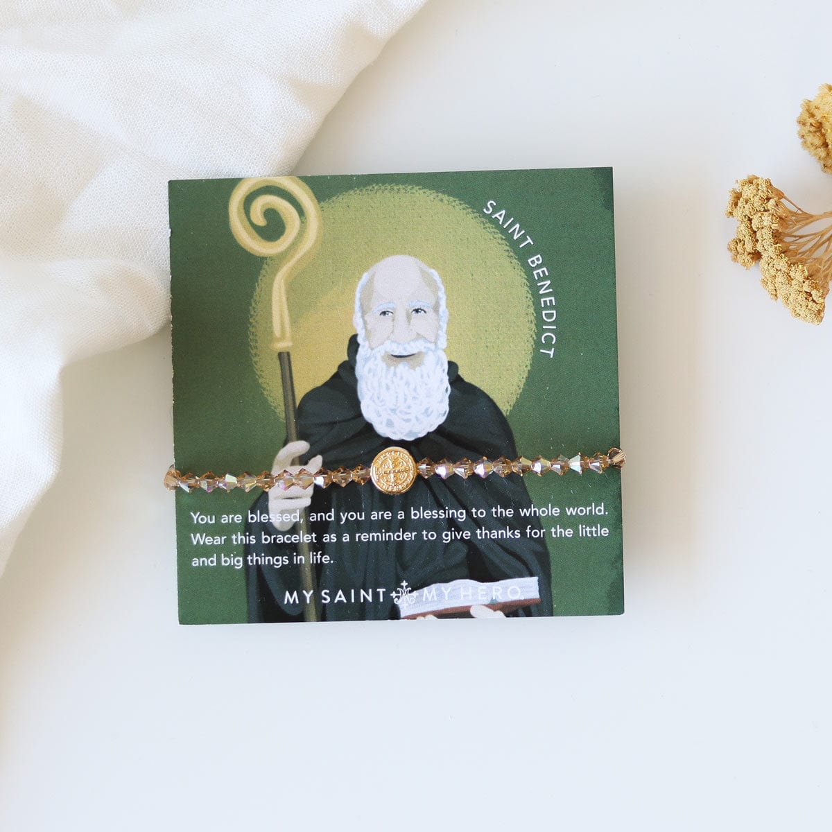 My Saint My Hero My Saint My Hero St Benedict Blessing Bracelet - Little Miss Muffin Children & Home