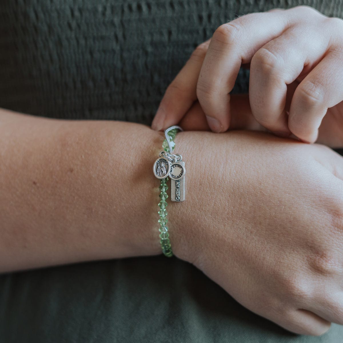 My Saint My Hero My Saint My Hero St Jude Blessing Bracelet - Little Miss Muffin Children & Home