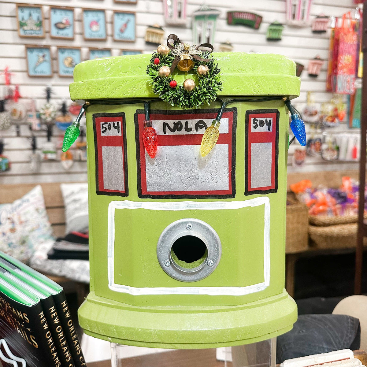 new orleans street car bird house