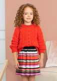 Abel & Lula Abel & Lula Striped Pleated Skirt - Little Miss Muffin Children & Home