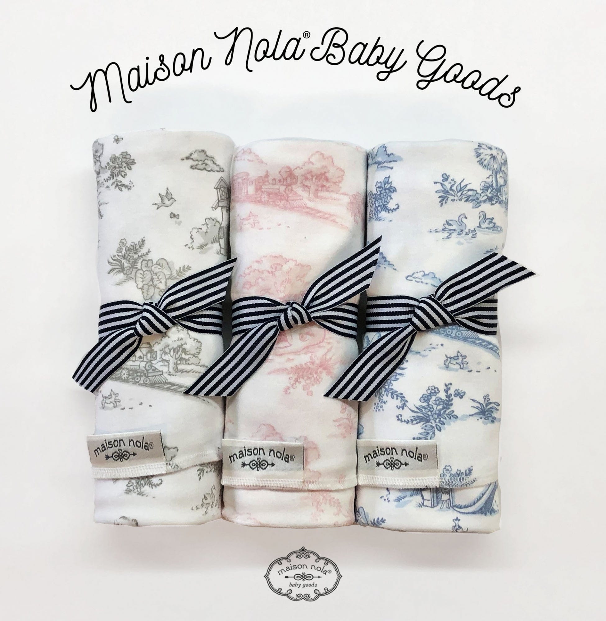 Maison Nola Storyland Toile Stretch Swaddle Blanket - Little Miss Muffin Children & Home