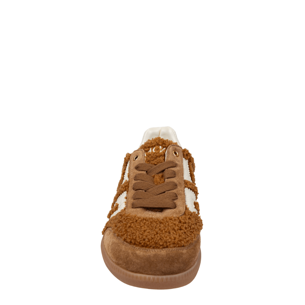 Back 70 Streetwear Back 70 Streetwear Teddy Sneakers in Tobacco White - Little Miss Muffin Children & Home