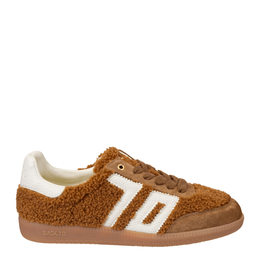 Back 70 Streetwear Back 70 Streetwear Teddy Sneakers in Tobacco White - Little Miss Muffin Children & Home