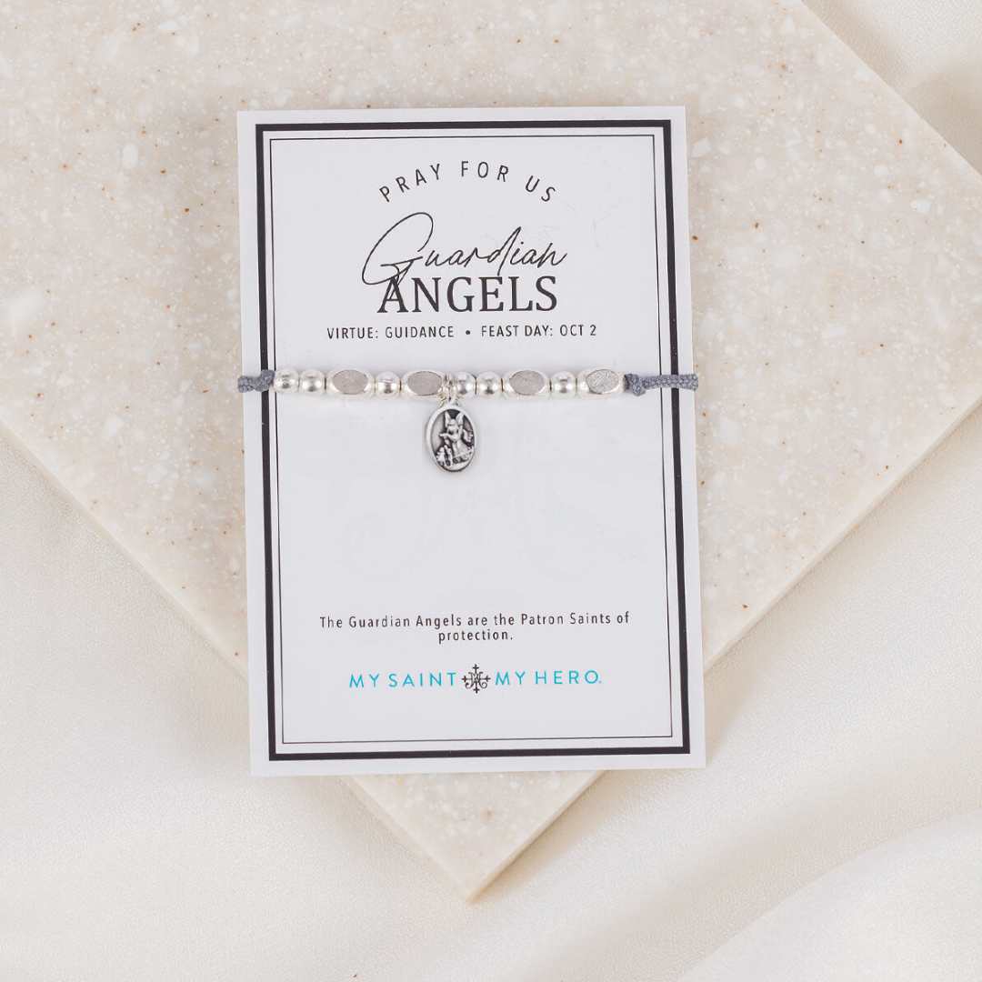 My Saint My Hero My Saint My Hero The Little Saints Guardian Angel, Silver - Little Miss Muffin Children & Home