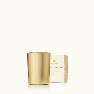 Thymes Frasier Fir Gilded Votive Candle 2oz