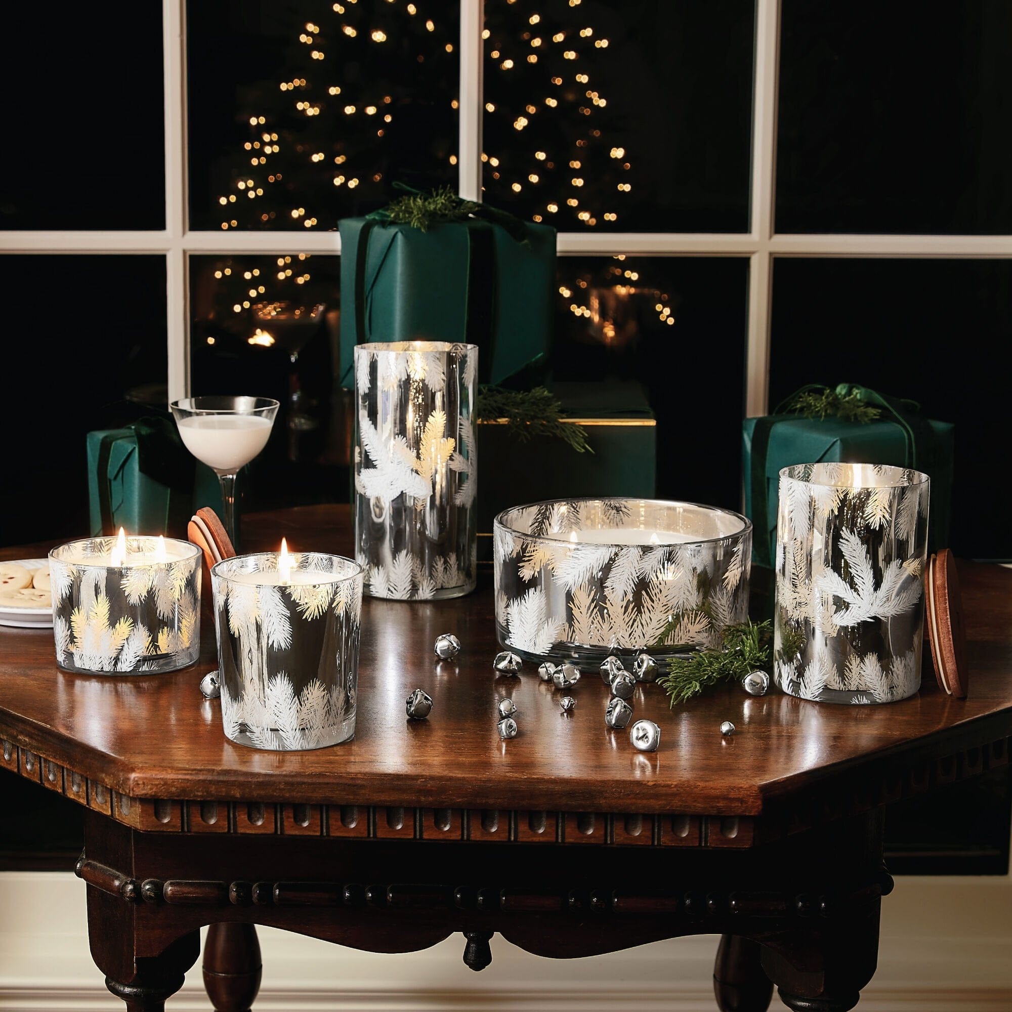 Thymes Thymes Frasier Fir Statement Silver 13oz Poured Candle - Little Miss Muffin Children & Home