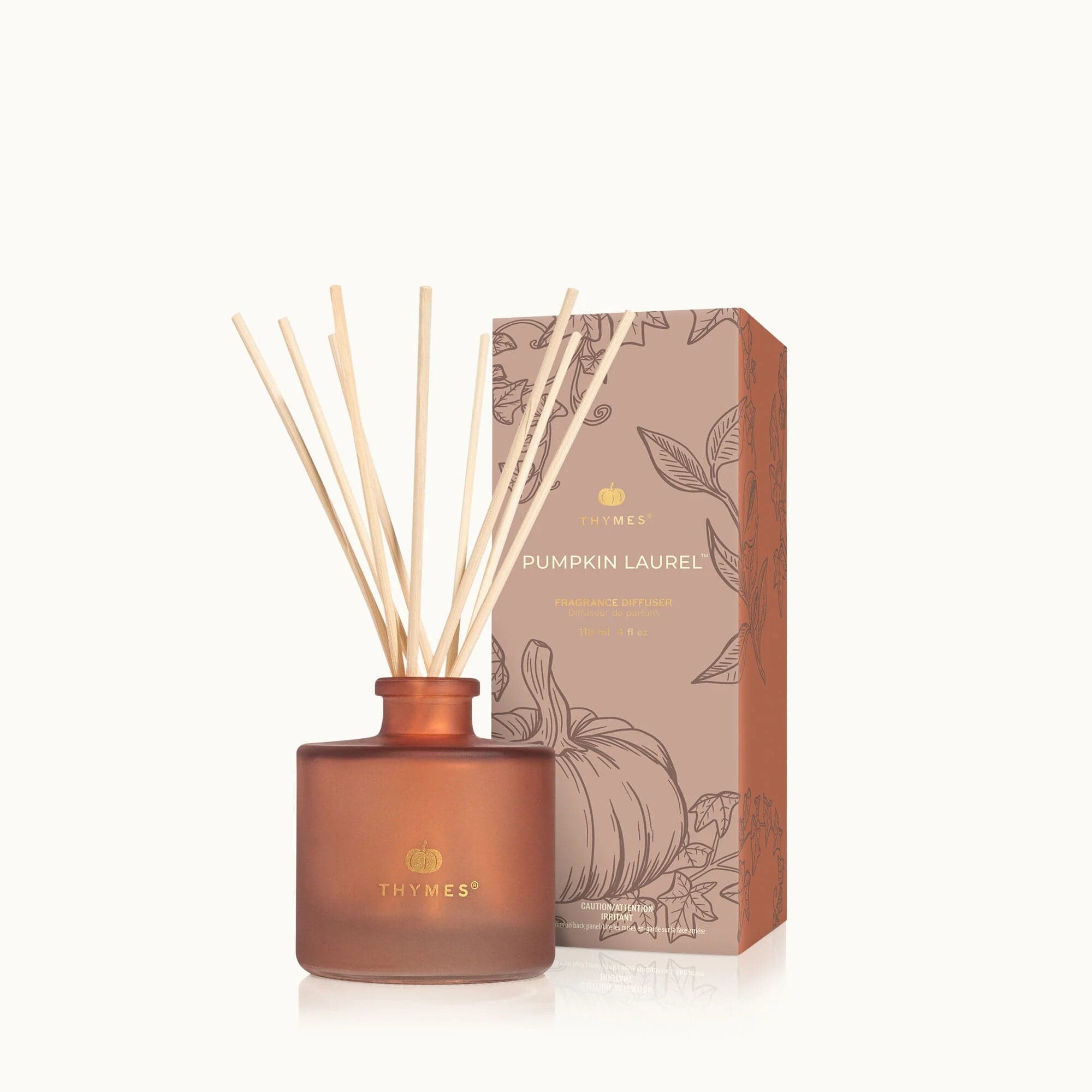 Thymes Thymes Pumpkin Laurel 4oz Petite Reed Diffuser - Little Miss Muffin Children & Home