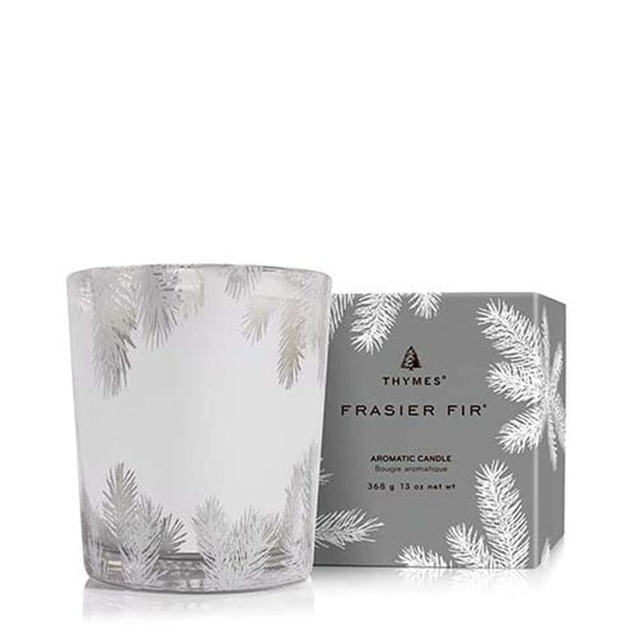 Thymes Thymes Frasier Fir Statement Silver 13oz Poured Candle - Little Miss Muffin Children & Home