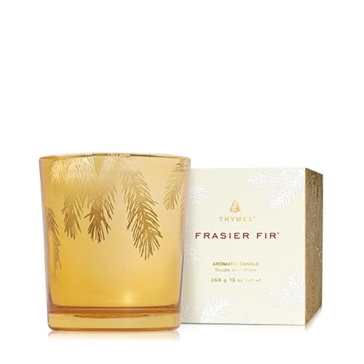 Thymes Thymes Frasier Fir Poured Candle, 13oz Gold - Little Miss Muffin Children & Home