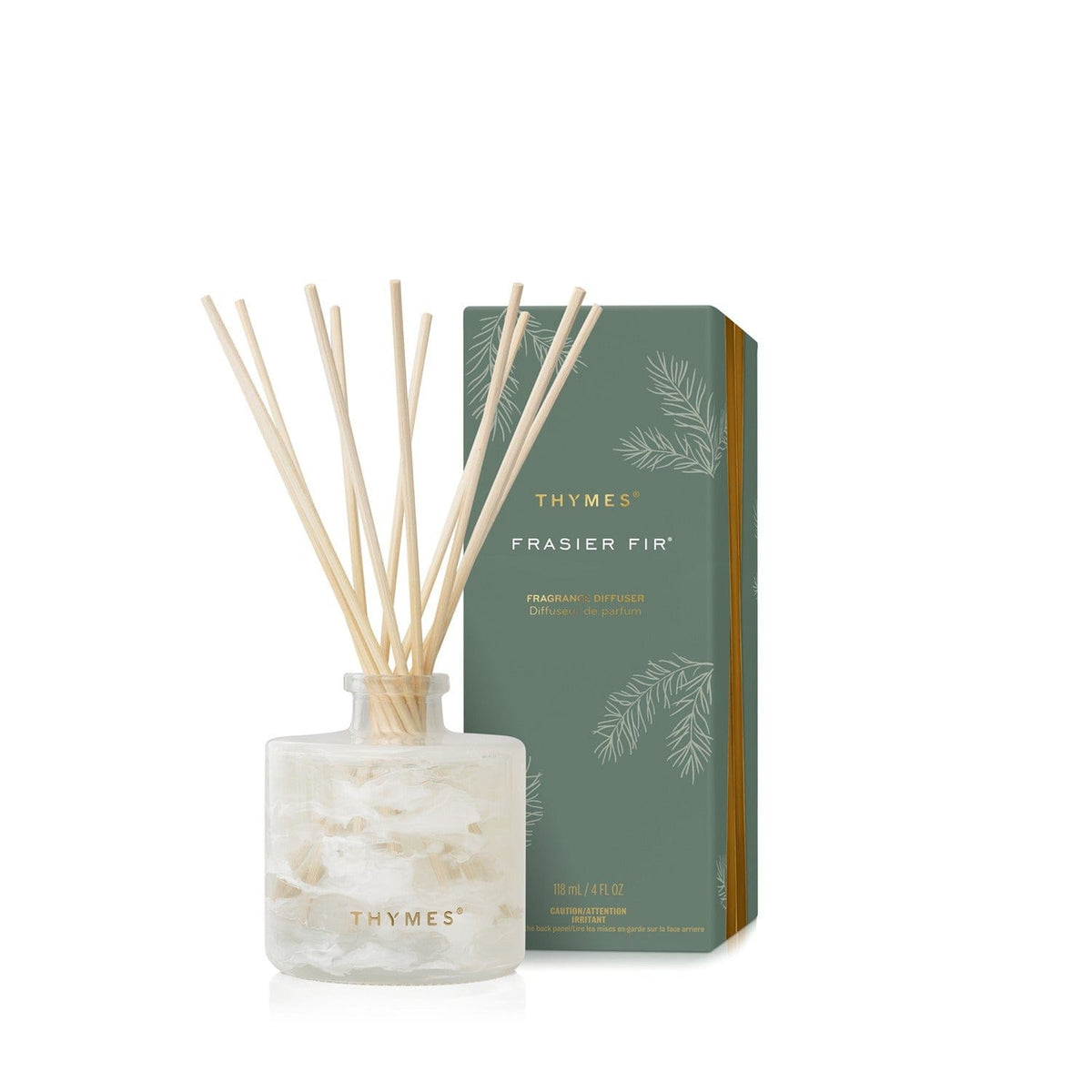 Thymes Frasier Fir Tidings Petite Reed Diffuser 4oz