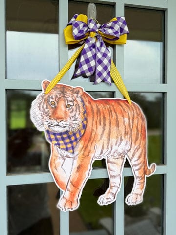 lsu tiger door hanger