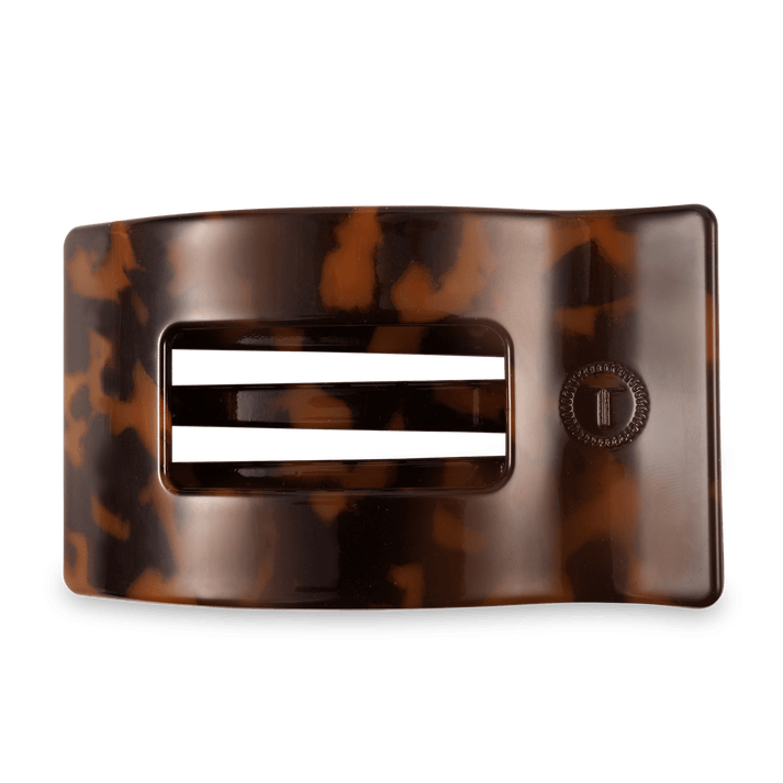 Teleties Rectangle Flat Hair Clip, Tortoise - Little Miss Muffin Children & Home