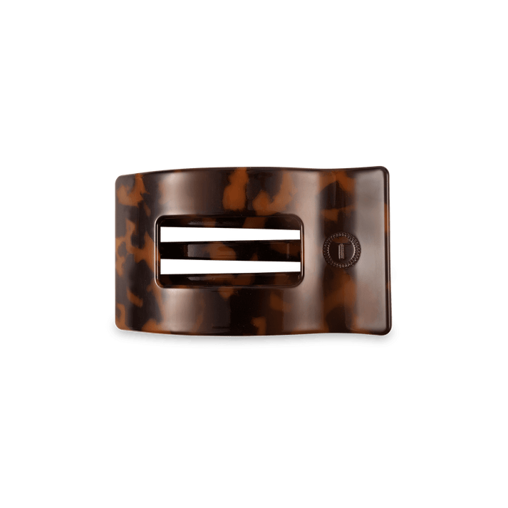 Teleties Rectangle Flat Hair Clip, Tortoise - Little Miss Muffin Children & Home