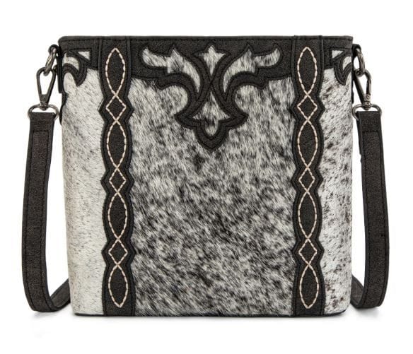 Black Western Hair-On Cowhide Crossbody