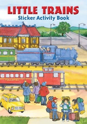 train sticker book