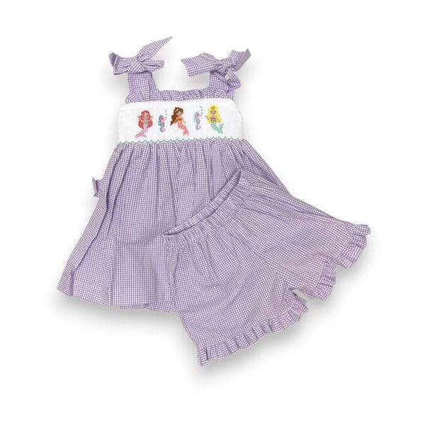 Mermaid Smocked Julia Short Set