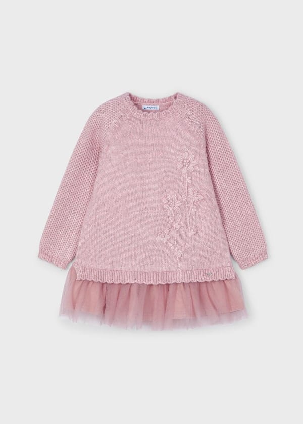 Mayoral Usa Inc Mayoral Tulle Dress for Girls in Rose - Little Miss Muffin Children & Home