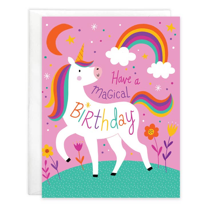 unicorn birthday card