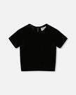 velour black t shirt 