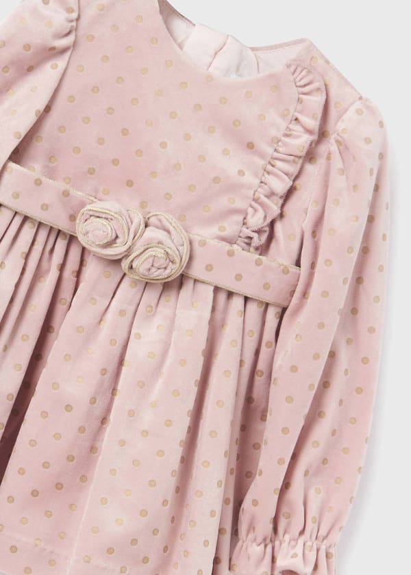 Abel & Lula Abel & Lula Velvet Polka Dot Dress for Baby - Little Miss Muffin Children & Home