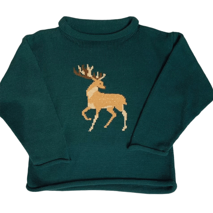 Bailey Boys Bailey Boys Deer on Forest Roll Neck Sweater - Little Miss Muffin Children & Home