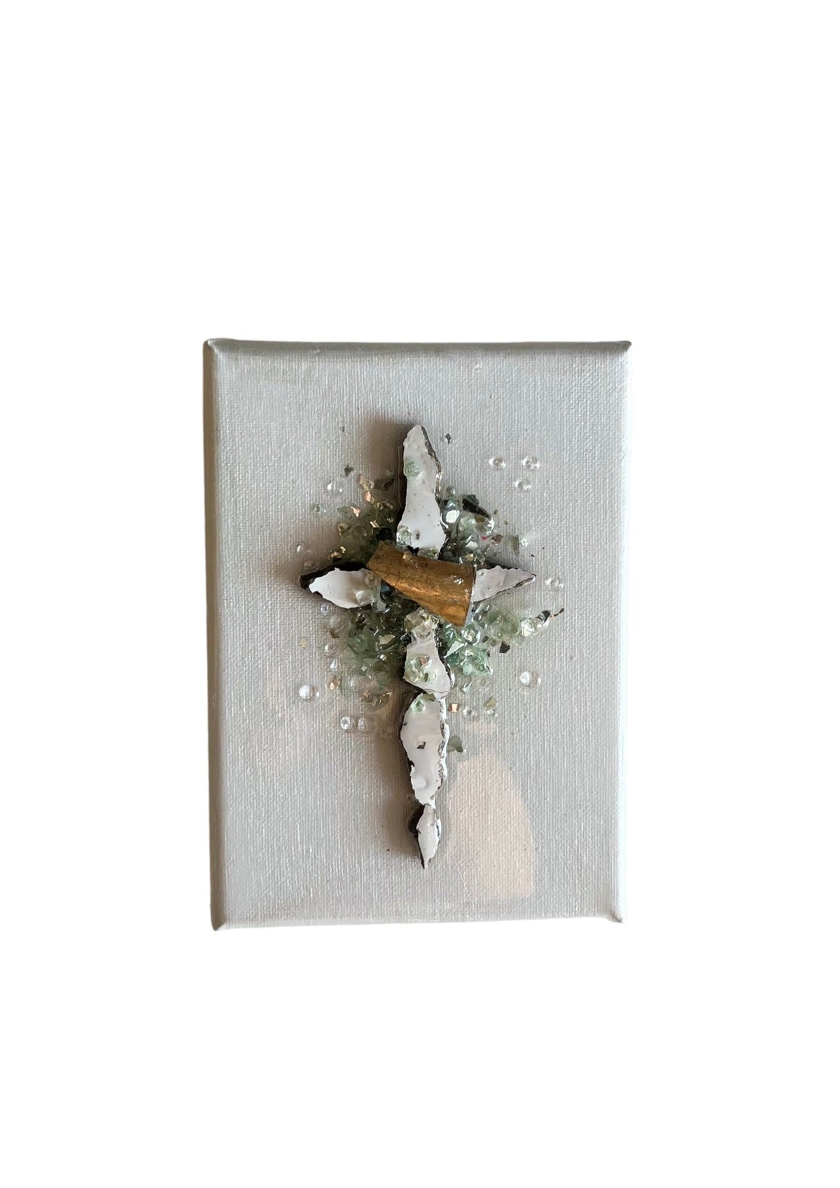 white cross art laurie kelly