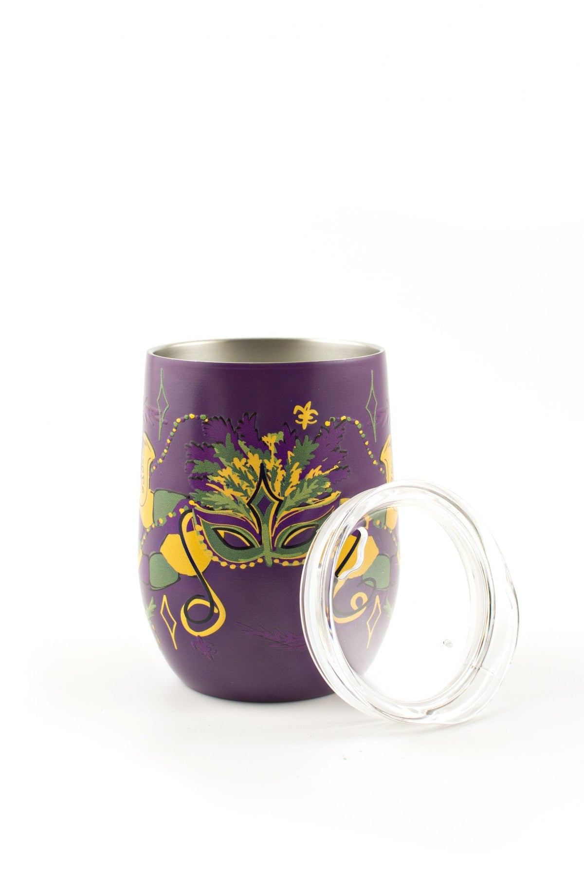 Second Line Ventures The Parish Line Mardi Gras Mask Wine Tumbler - Little Miss Muffin Children & Home