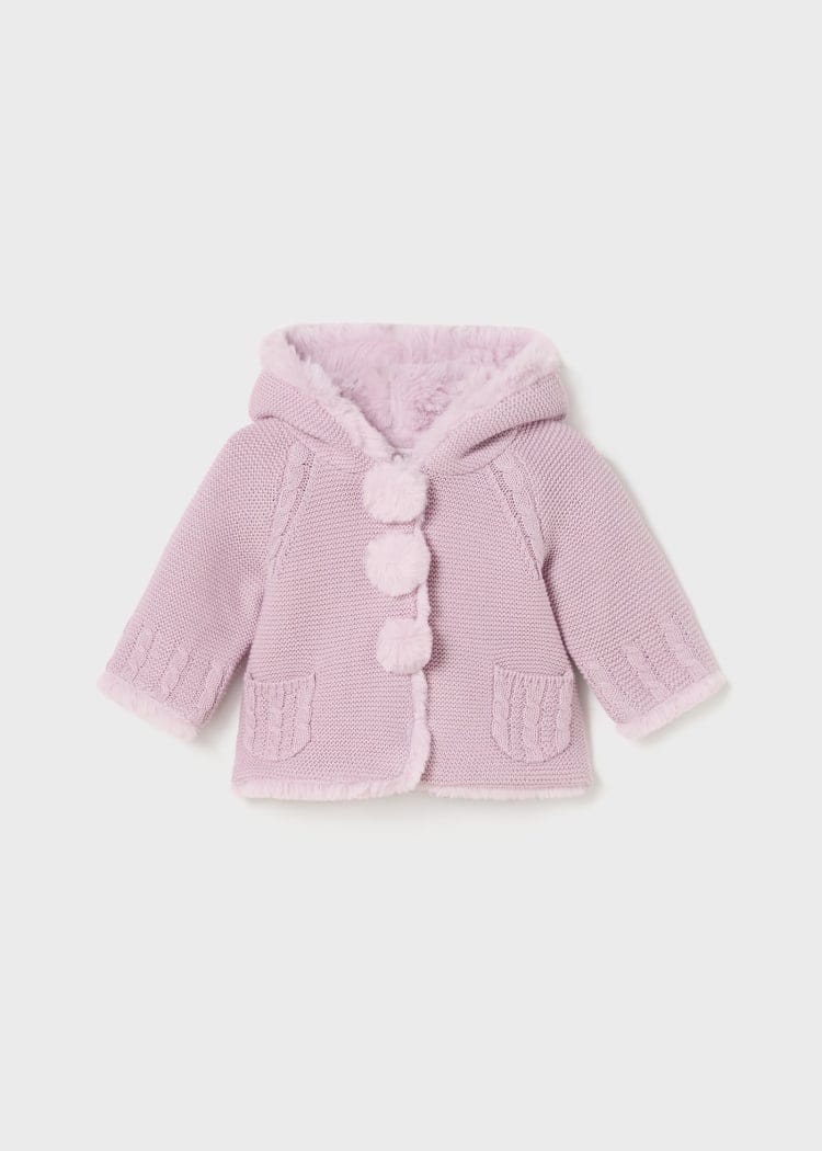 Mayoral Usa Inc Mayoral Pom Pom Knit Hooded Jacket - Little Miss Muffin Children & Home