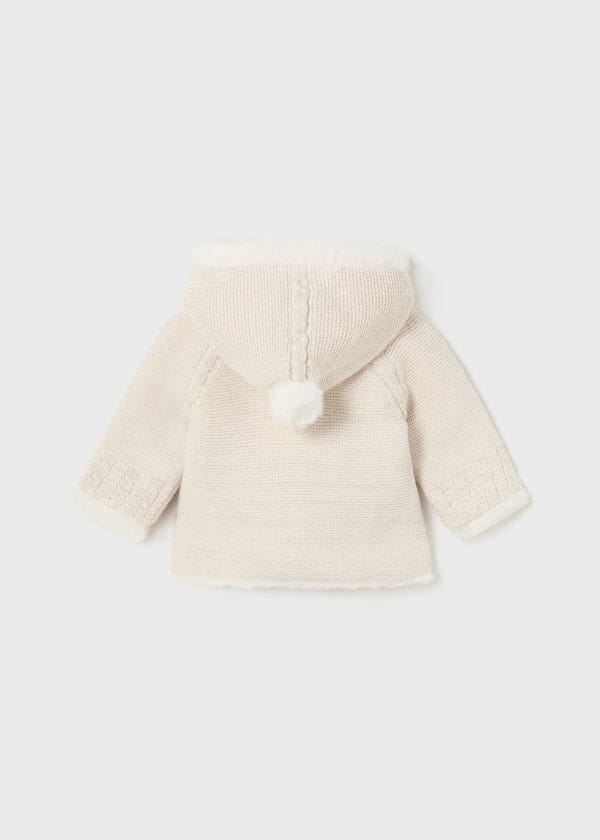 Mayoral Usa Inc Mayoral Pom Pom Knit Hooded Jacket - Little Miss Muffin Children & Home