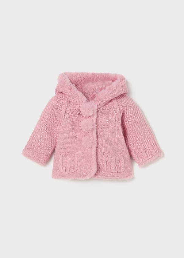 Mayoral Usa Inc Mayoral Pom Pom Knit Hooded Jacket - Little Miss Muffin Children & Home