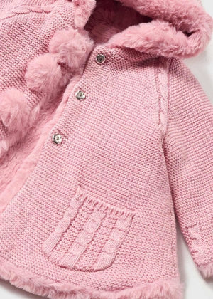 Mayoral Usa Inc Mayoral Pom Pom Knit Hooded Jacket - Little Miss Muffin Children & Home