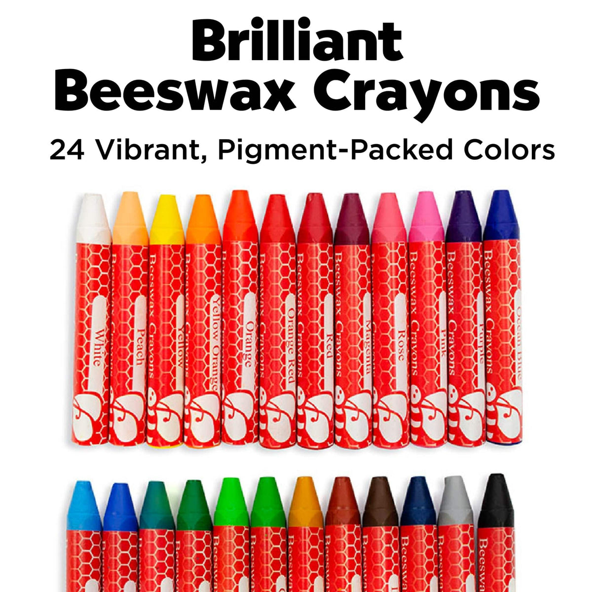 Faber Castell Faber Castell 24ct Brilliant Beeswax Crayons in Storage Case - Little Miss Muffin Children & Home