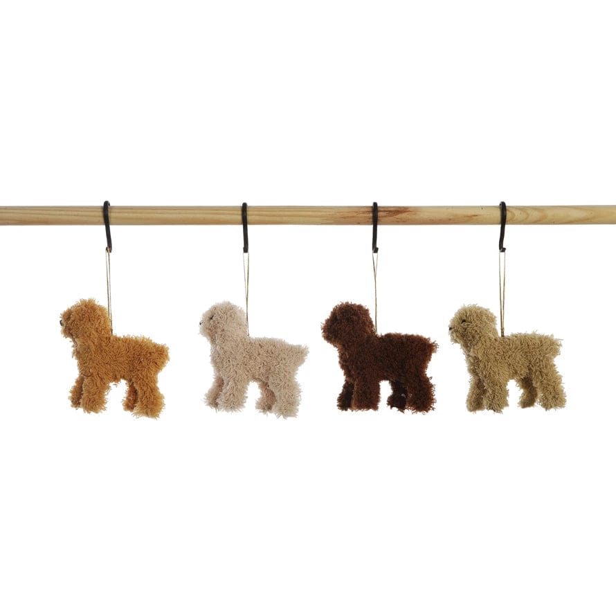 Creative Co-Op Creative Co-op Furry Poodle Ornament - Little Miss Muffin Children & Home