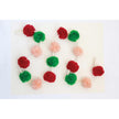 Creative Co-op Creative Co-op 72"L Wool Felt Pom Pom Garland, Pink, Red and Green - Little Miss Muffin Children & Home