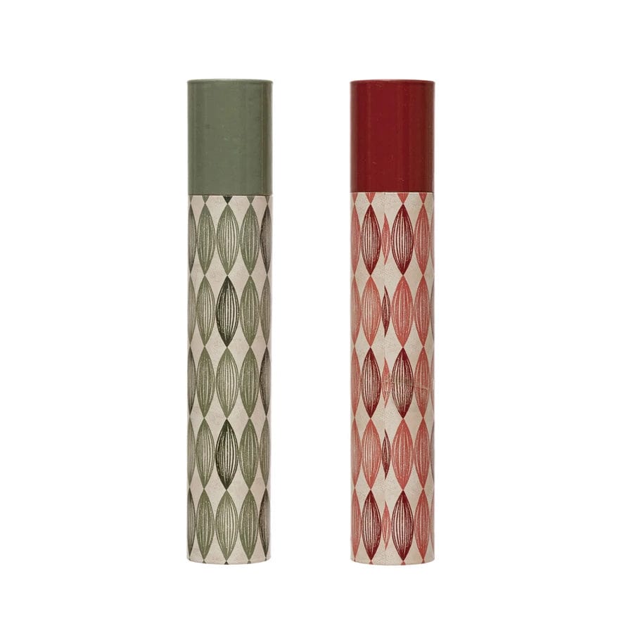 Creative Co-Op Creative Co-op Fireplace Safety Matches in Geo Pattern Tube Matchbox - Little Miss Muffin Children & Home