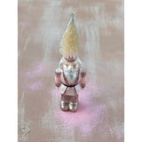 Creative Co-Op Creative Co-op Hand-Painted Pink Glitter Glass Soldier Ornament with Bottle Brush Hat - Little Miss Muffin Children & Home